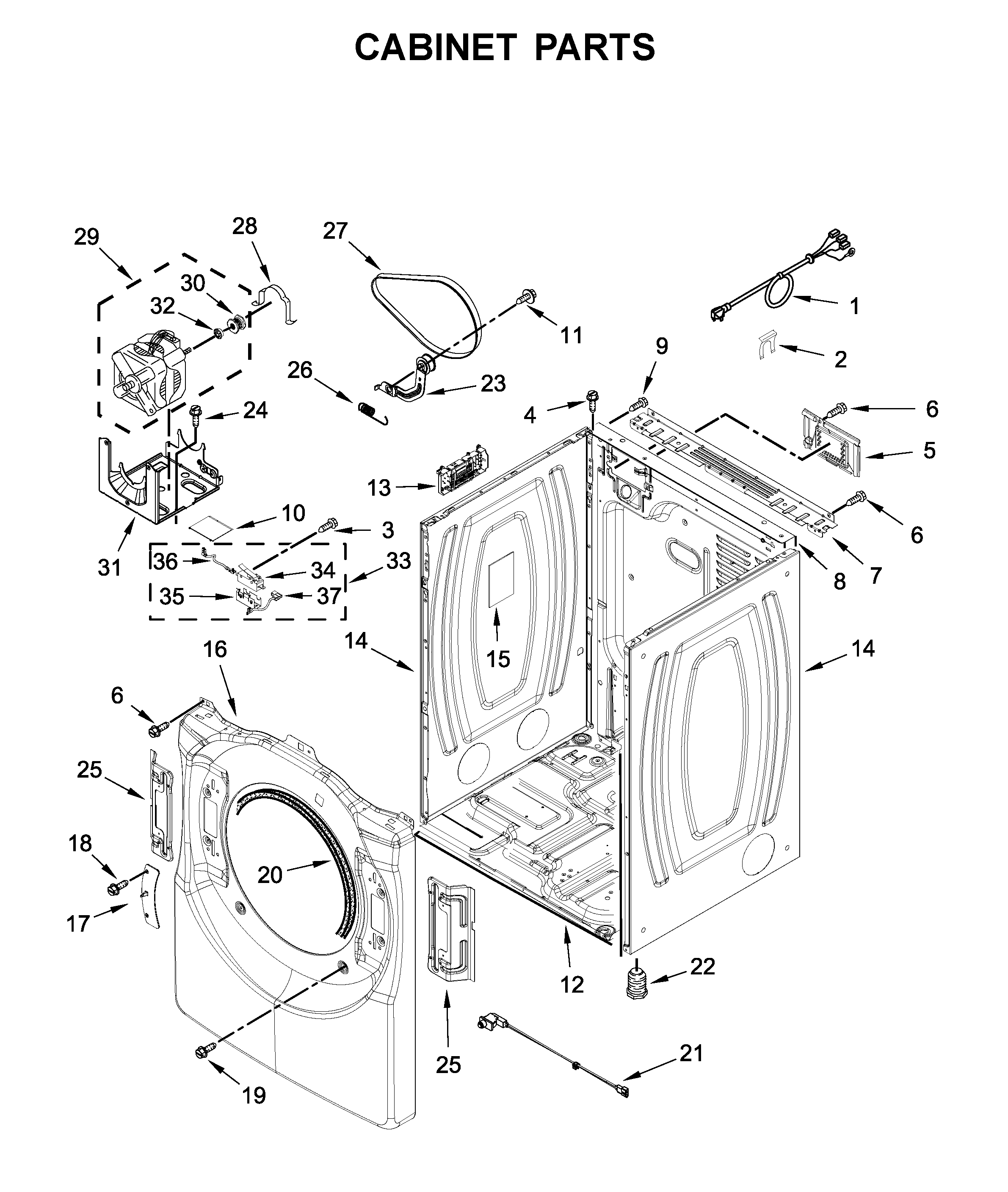 Cabinet parts