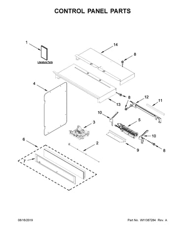 Control panel parts
