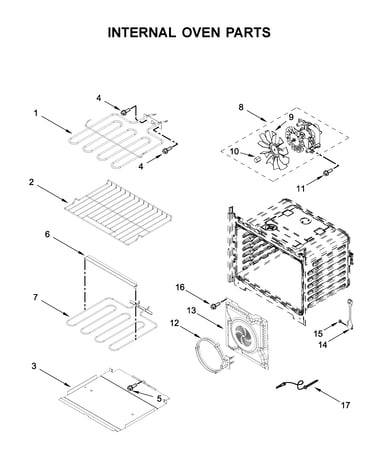 Internal oven parts