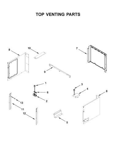 Top venting parts