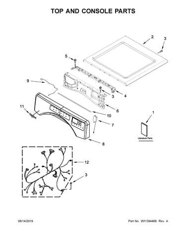 Top and console parts