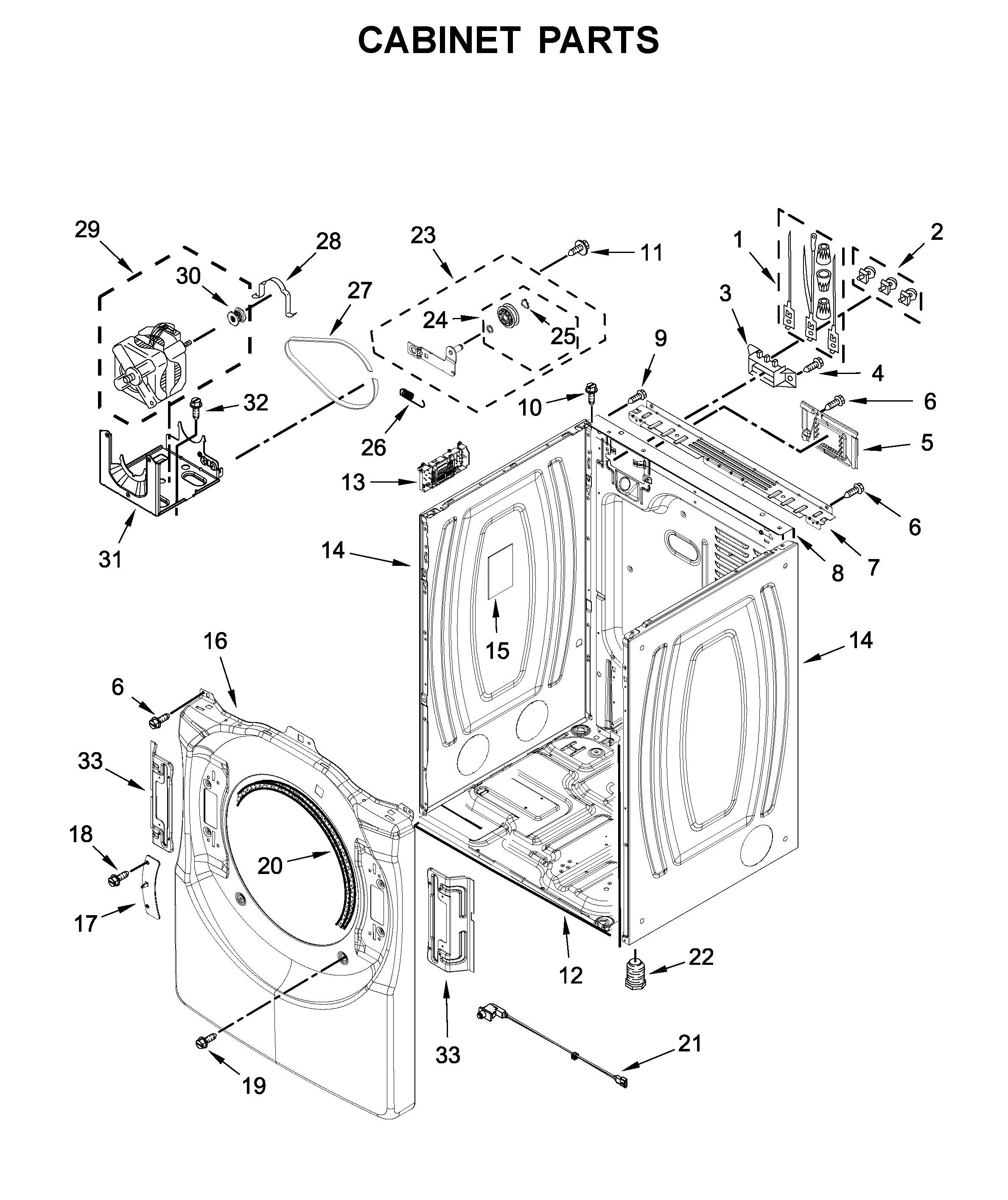 Cabinet parts