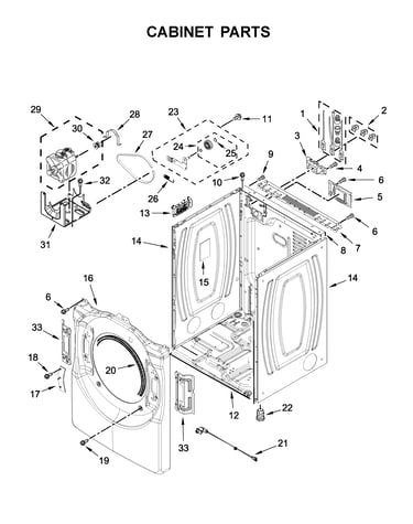 Cabinet parts