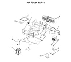 Jenn-Air JMV8208WW1 air flow parts diagram