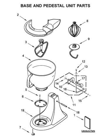 Base and pedestal unit parts