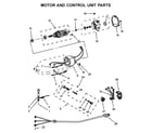 KitchenAid 5KPM5BWH4 motor and control unit parts diagram