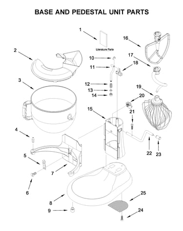Base and pedestal unit parts