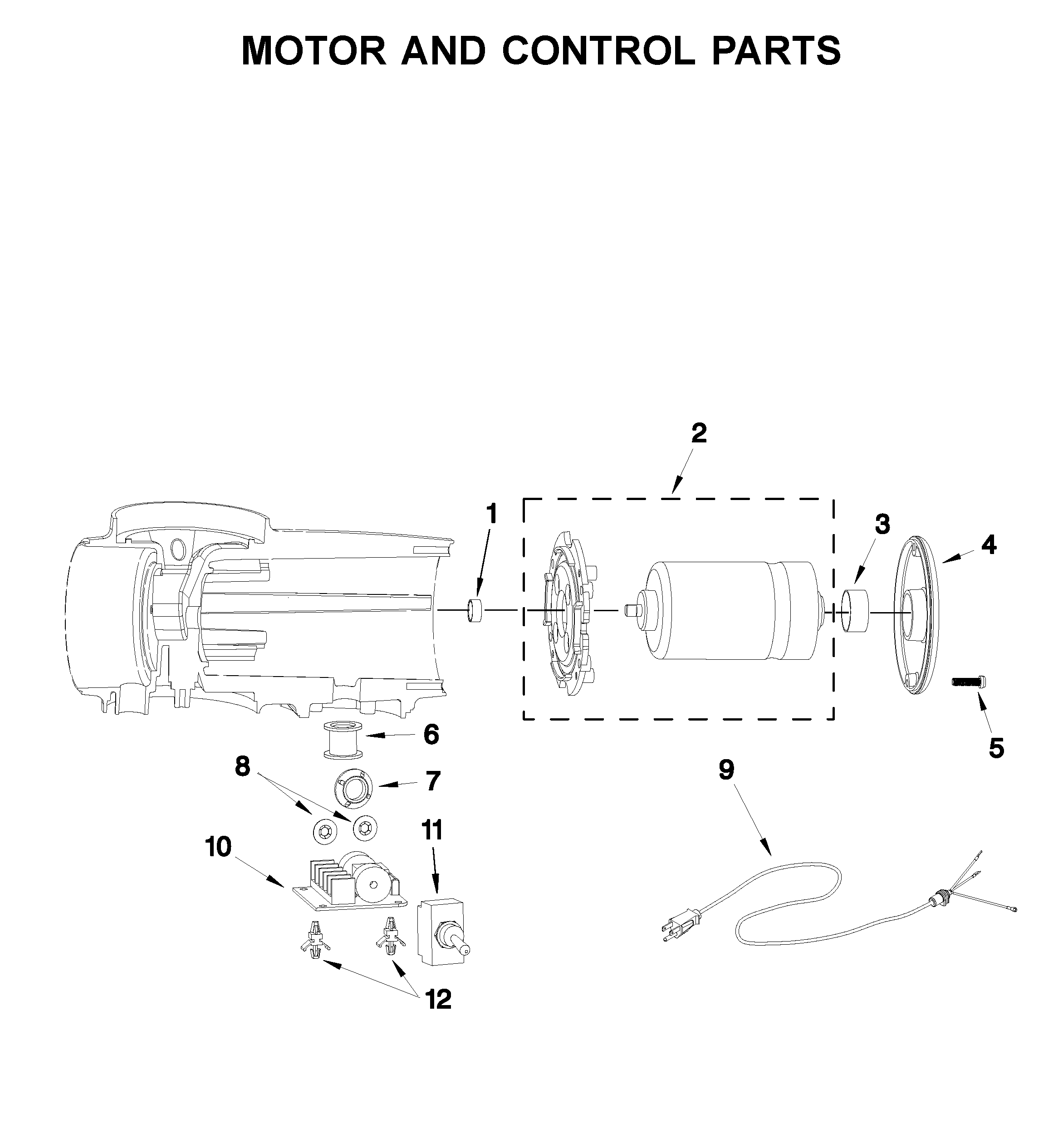 MOTOR AND CONTROL PARTS