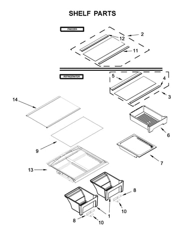 Shelf parts