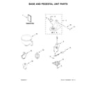 KitchenAid KSM3316XMS0 base and pedestal unit parts diagram