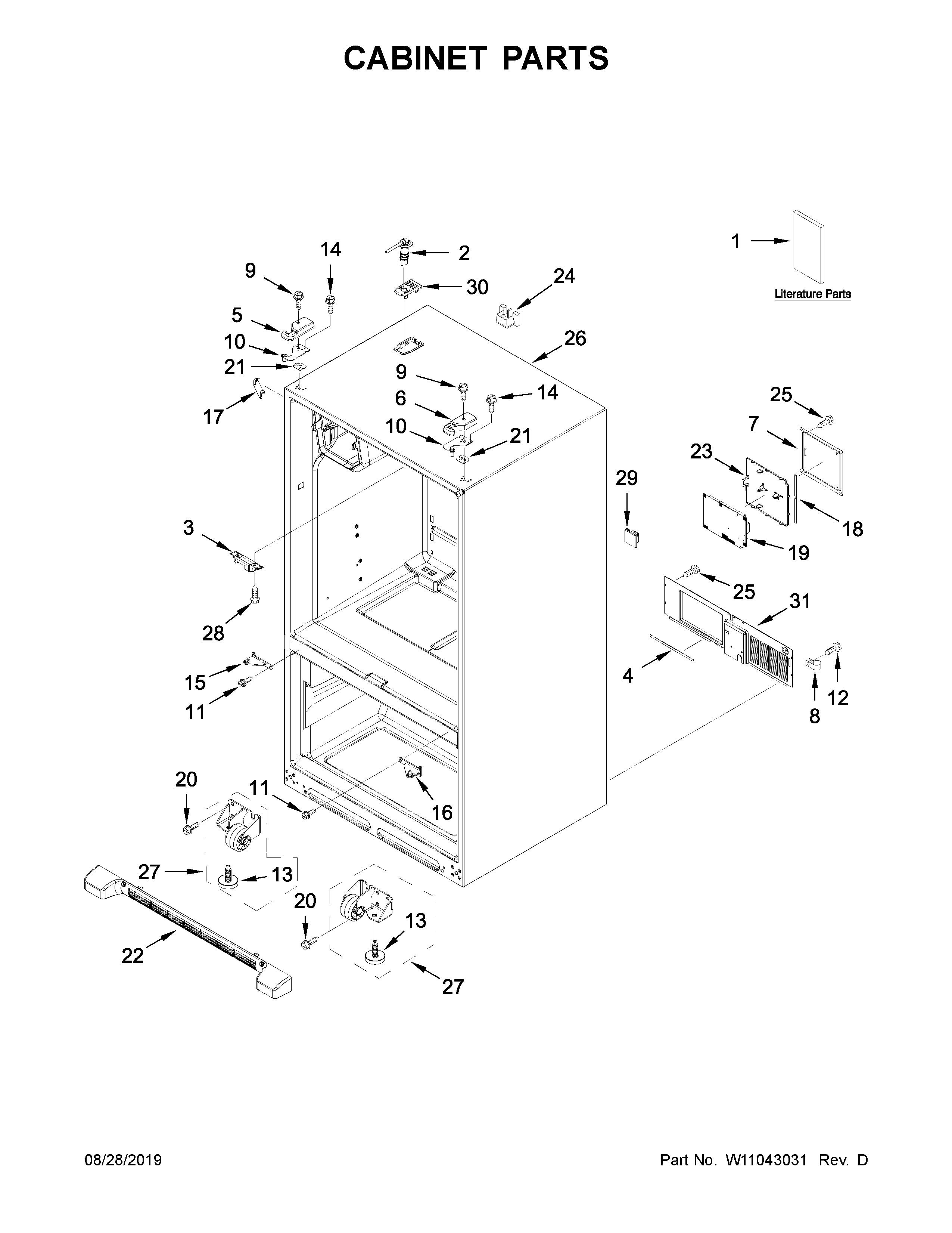 Cabinet parts