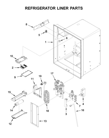Refrigerator liner parts