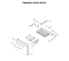 Whirlpool WRF555SDHW00 freezer door parts diagram