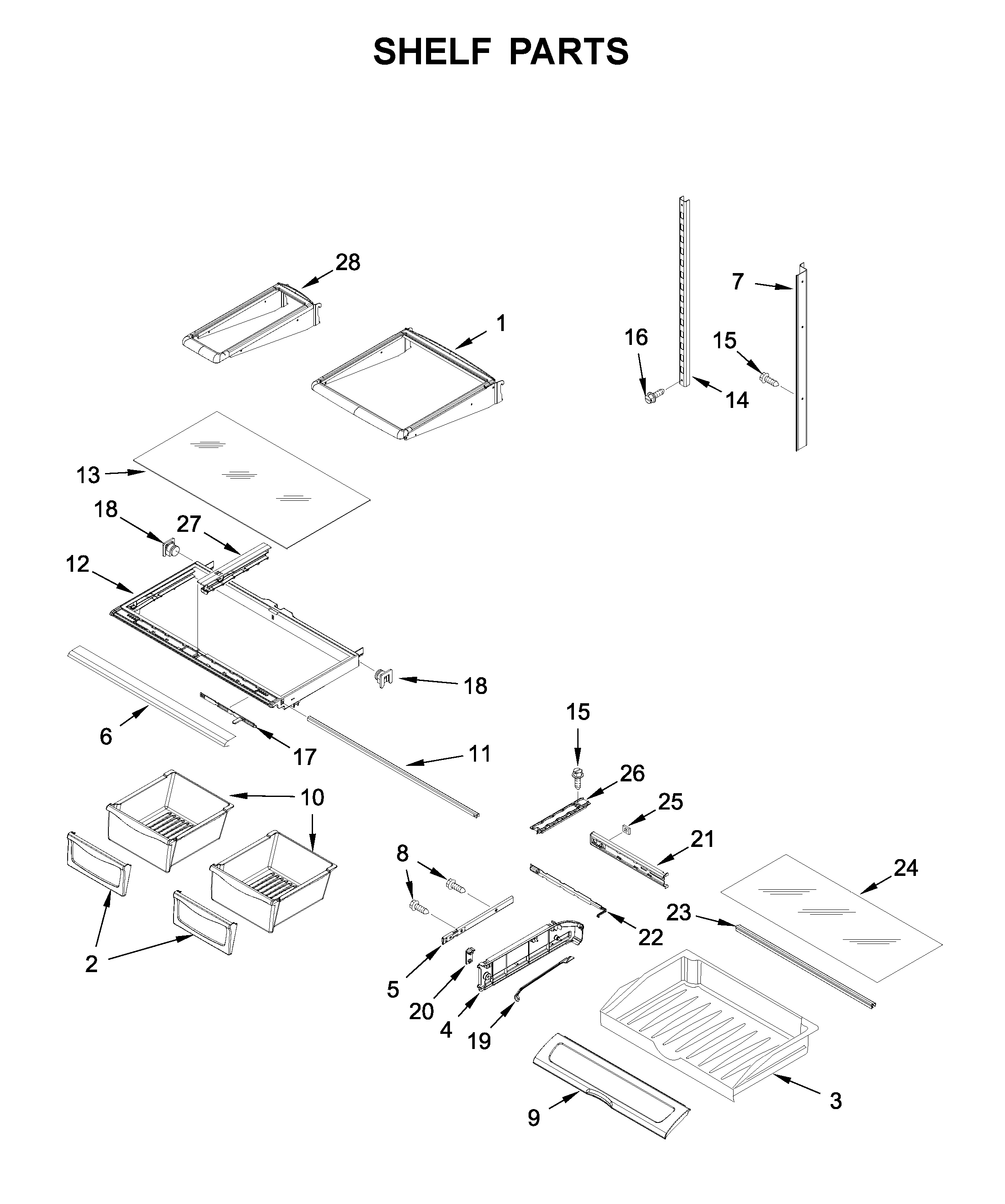 Shelf parts