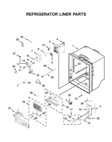 Refrigerator liner parts