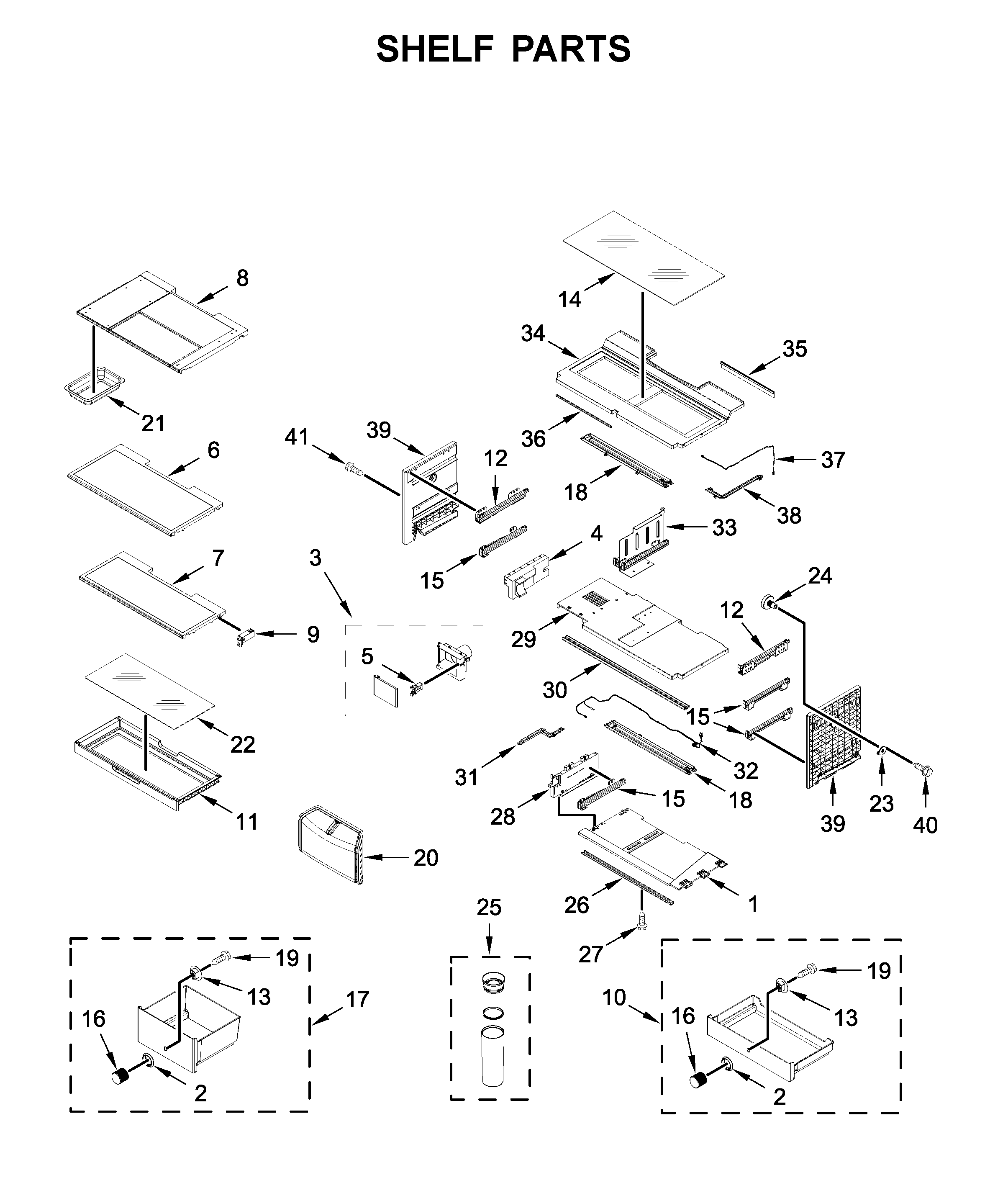 Shelf parts