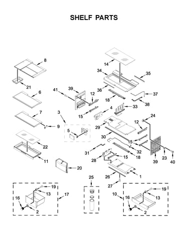 Shelf parts