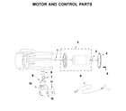 KitchenAid 5KCG0702EAC0 motor and control parts diagram
