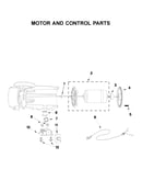 Motor and control parts