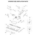 Whirlpool WMH54521JV0 interior and ventilation parts diagram