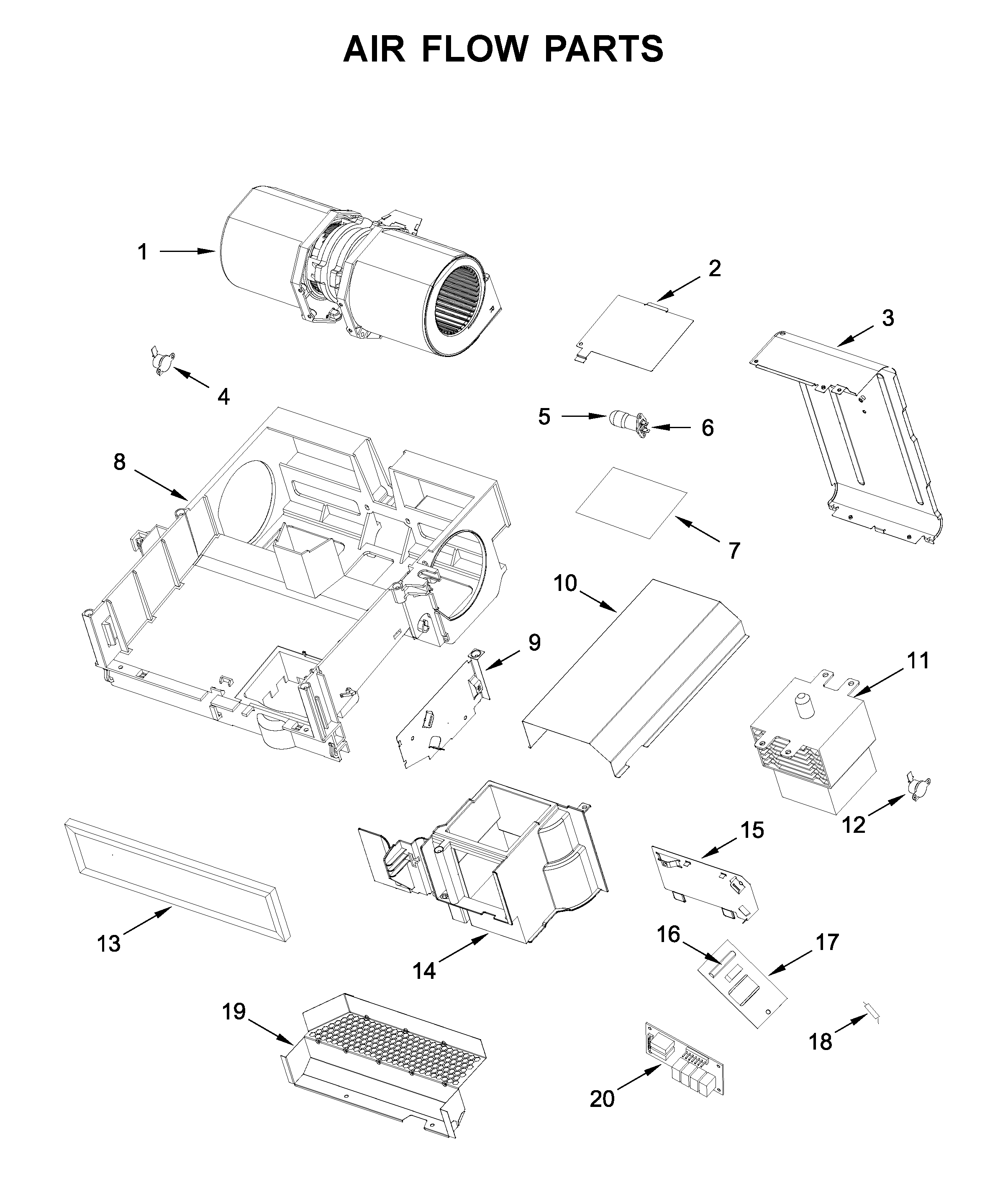 Air flow parts