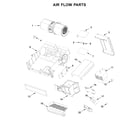 Whirlpool YWMH54521JV0 air flow parts diagram