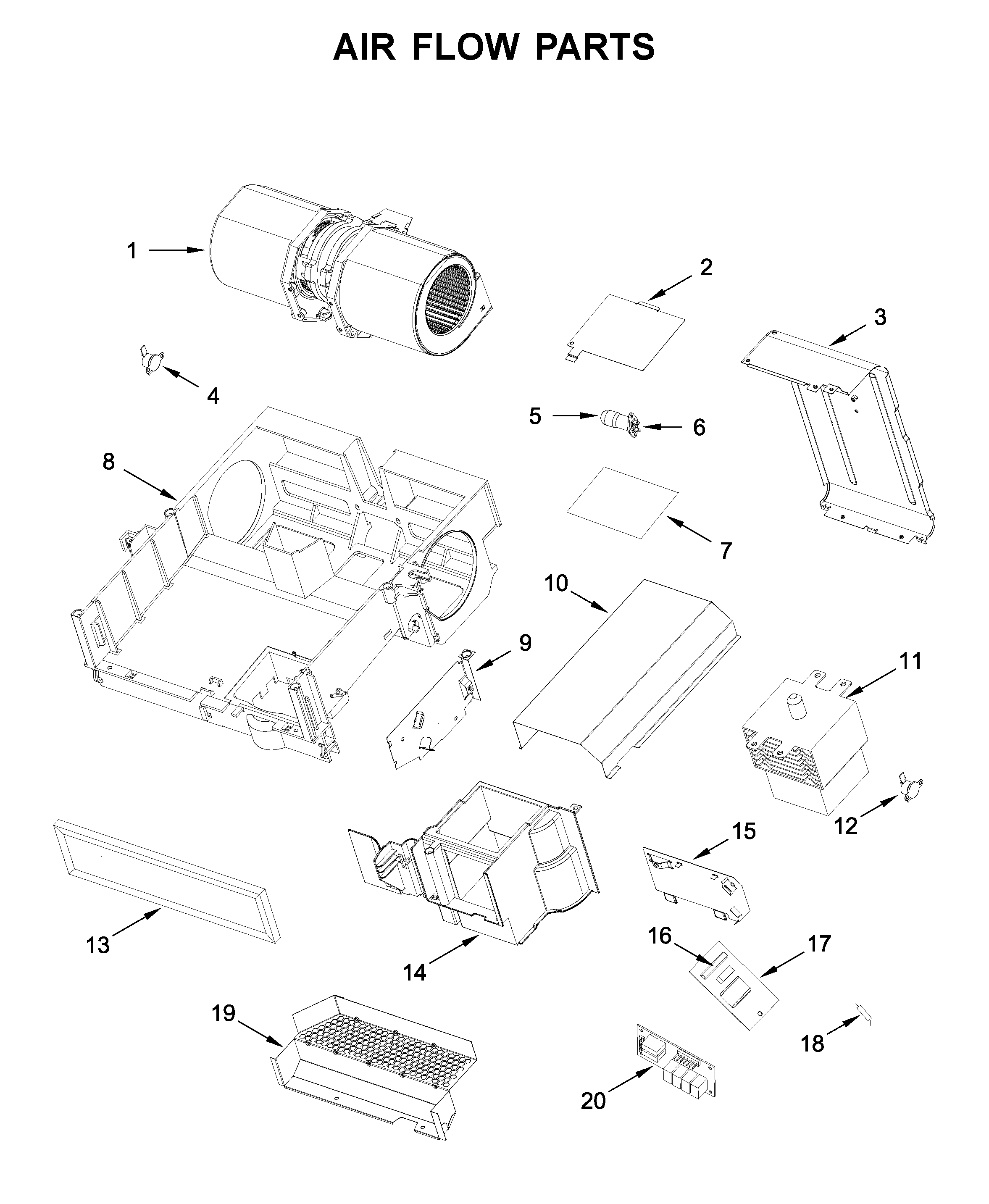 Air flow parts