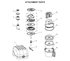 KitchenAid KFP1642FP0 attachment parts diagram