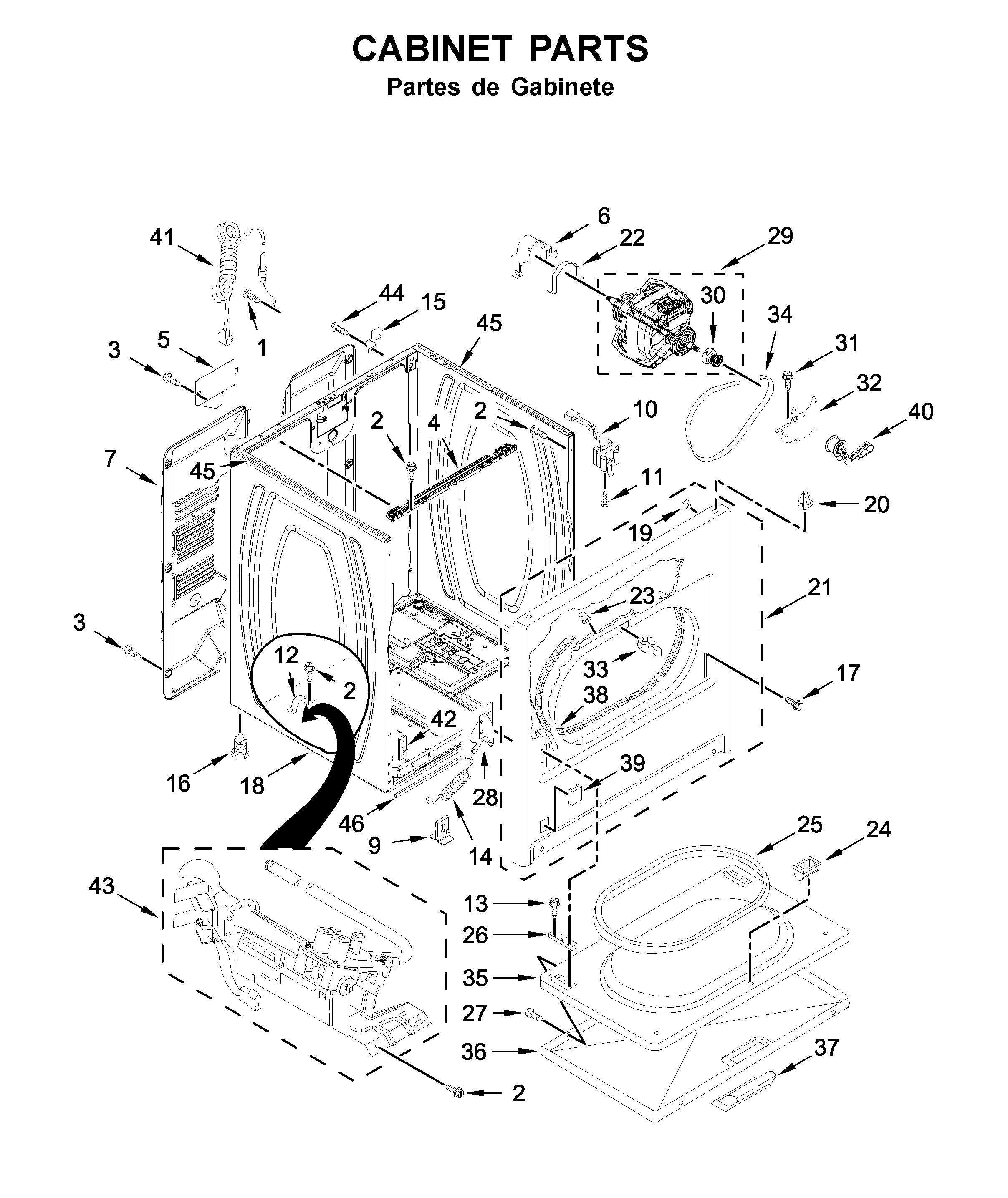 Cabinet parts