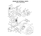 Whirlpool 7MWGD1730JQ0 drum and internal parts diagram