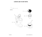 KitchenAid 5KCM1208BOB0 carafe and filter parts diagram