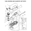 KitchenAid KP26M1XQ2CM5 case, gearing and planetary unit parts diagram