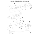 KitchenAid 5K45SSRWH0 motor and control unit parts diagram