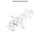 KitchenAid KODE900HBS00 upper oven door parts diagram