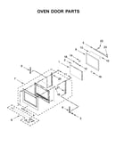 Oven door parts