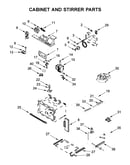 Cabinet and stirrer parts