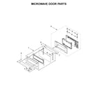 KitchenAid KOCE900HSS00 microwave door parts diagram