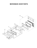 Microwave door parts