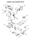 Cabinet and stirrer parts