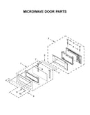 Microwave door parts