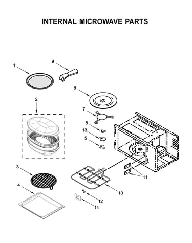 Internal microwave parts