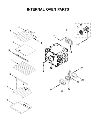 Internal oven parts