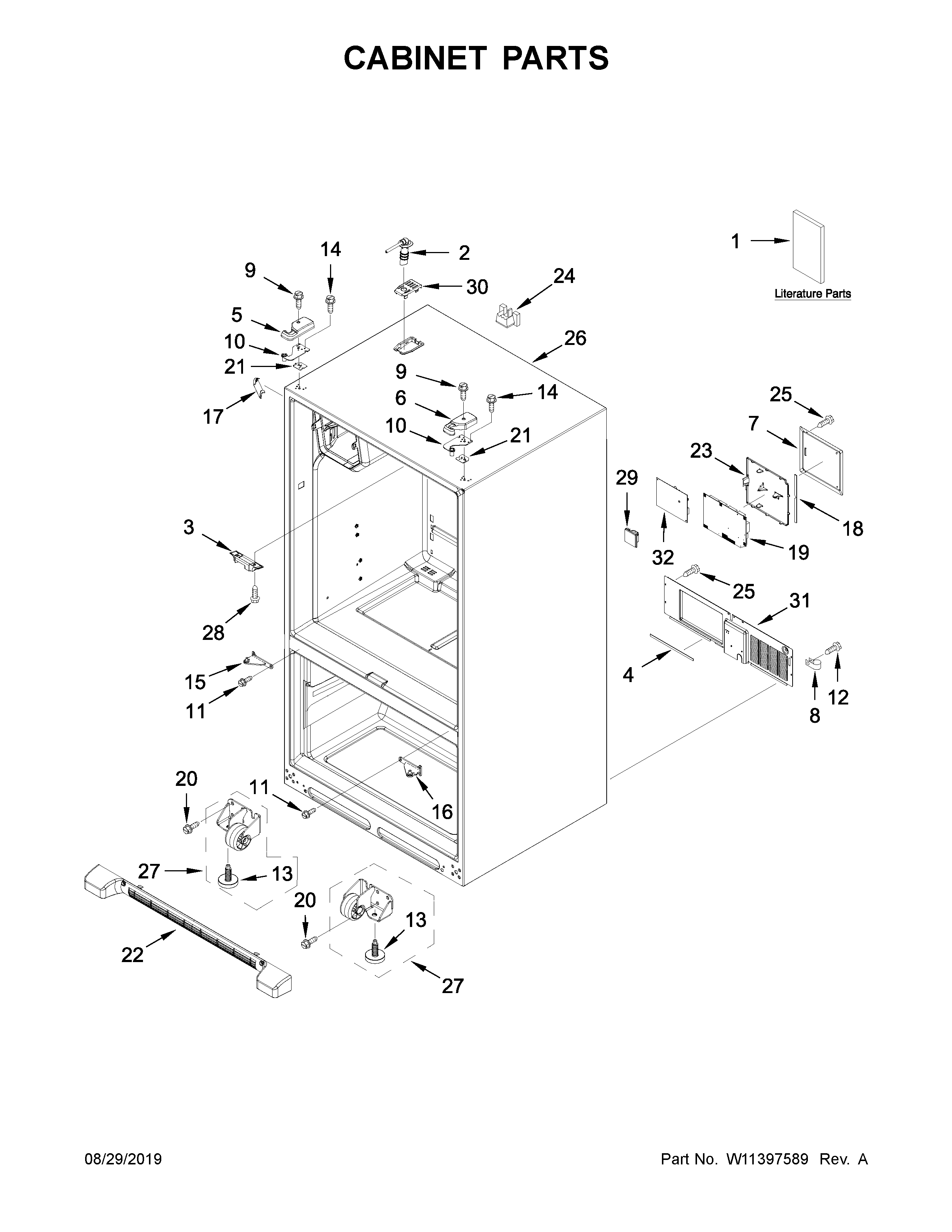 Cabinet parts
