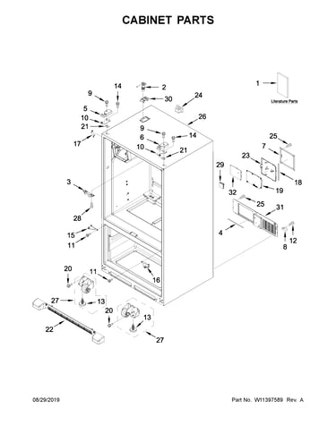 Cabinet parts