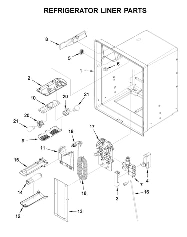 Refrigerator liner parts