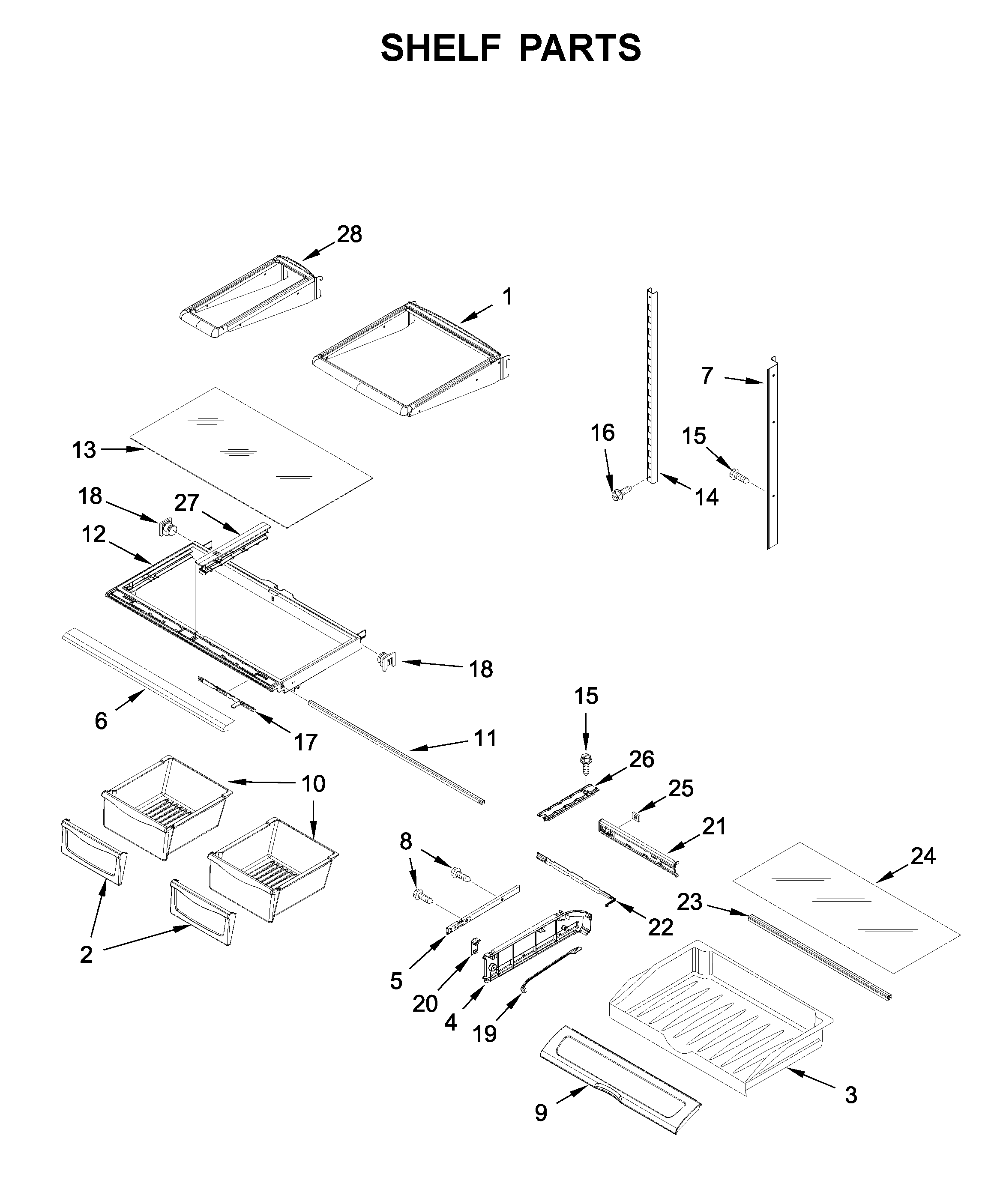 Shelf parts
