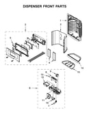 Dispenser front parts