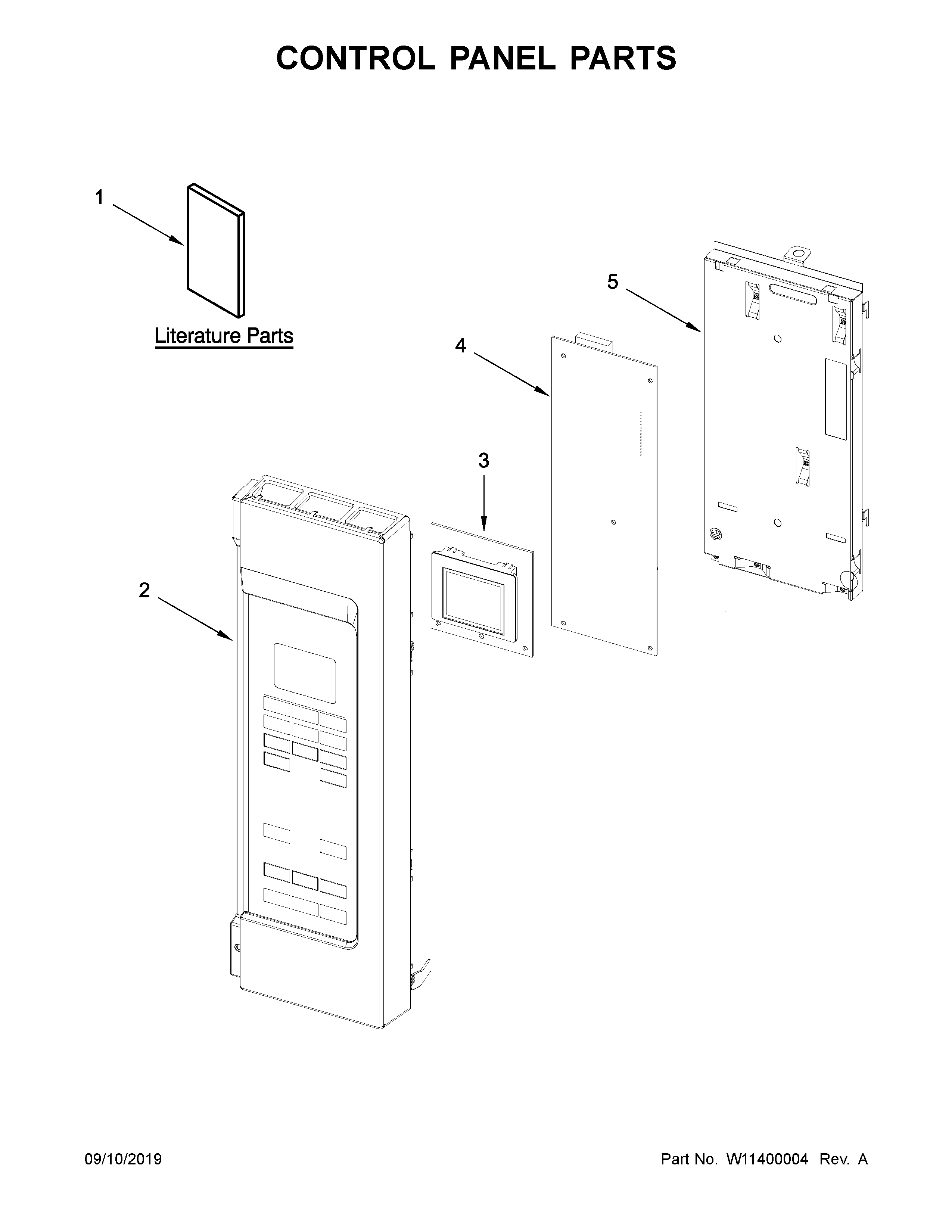 Control panel parts