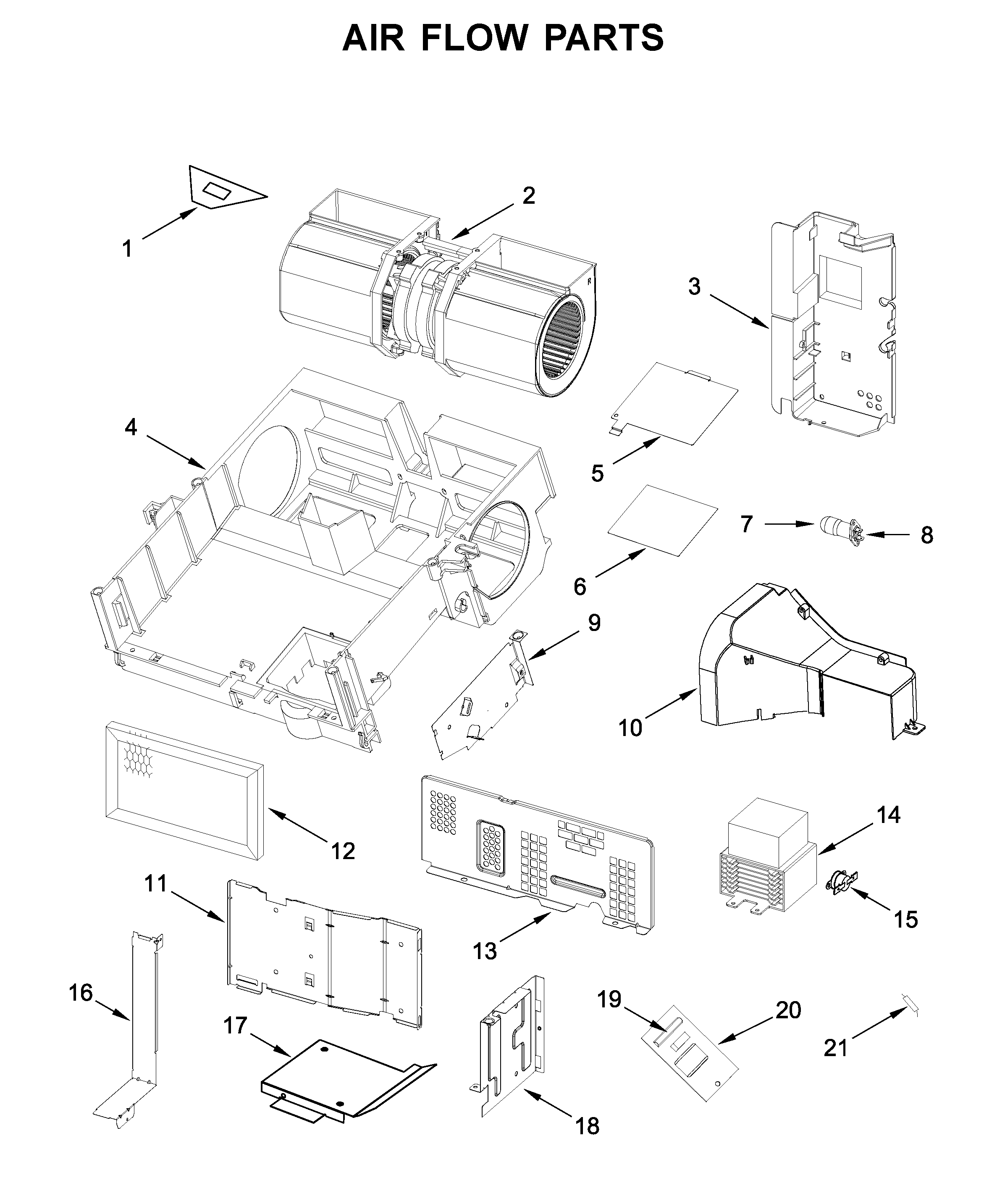 Air flow parts