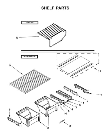 Shelf parts